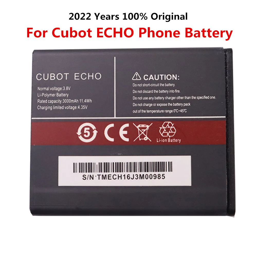 Новинка 100% оригинальная запасная батарея CUBOT ECHO 3000 мАч для смартфона | Мобильные