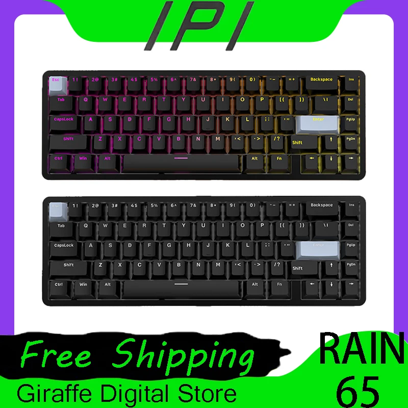 Клавиатура металлическая из алюминиевого материала 8K RGB