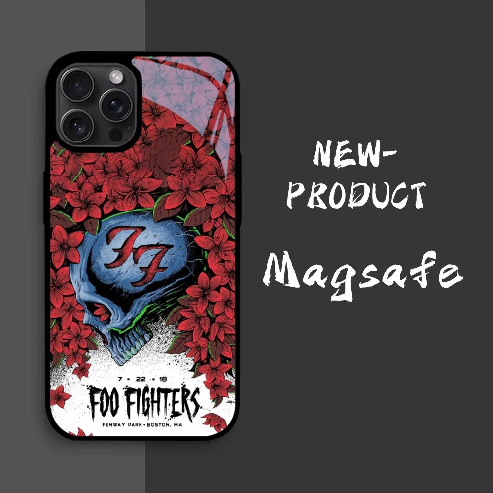 Чехол для телефона Americian Music Band F-FooL F-Fighters IPhone 16 15 14 13 12 11 Pro Xs Max Mini XR X 7 8 Plus Luxury Mirror Hard F