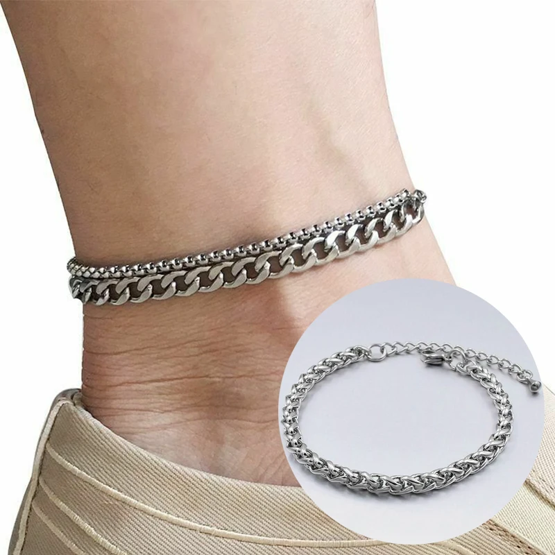 

Ankle Foot Jewelry Chain Steel Bracelet Stainless Women Anklet
