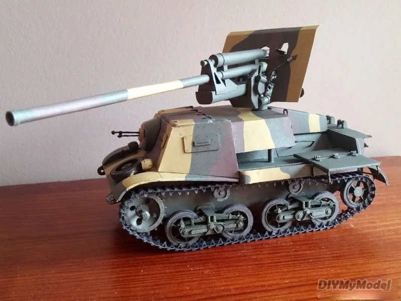 

DIYMyModeI Soviet zis-30 light tank destroyer DIY Handcraft Paper Model KIT Handmade Toy Puzzles Gift Movie props