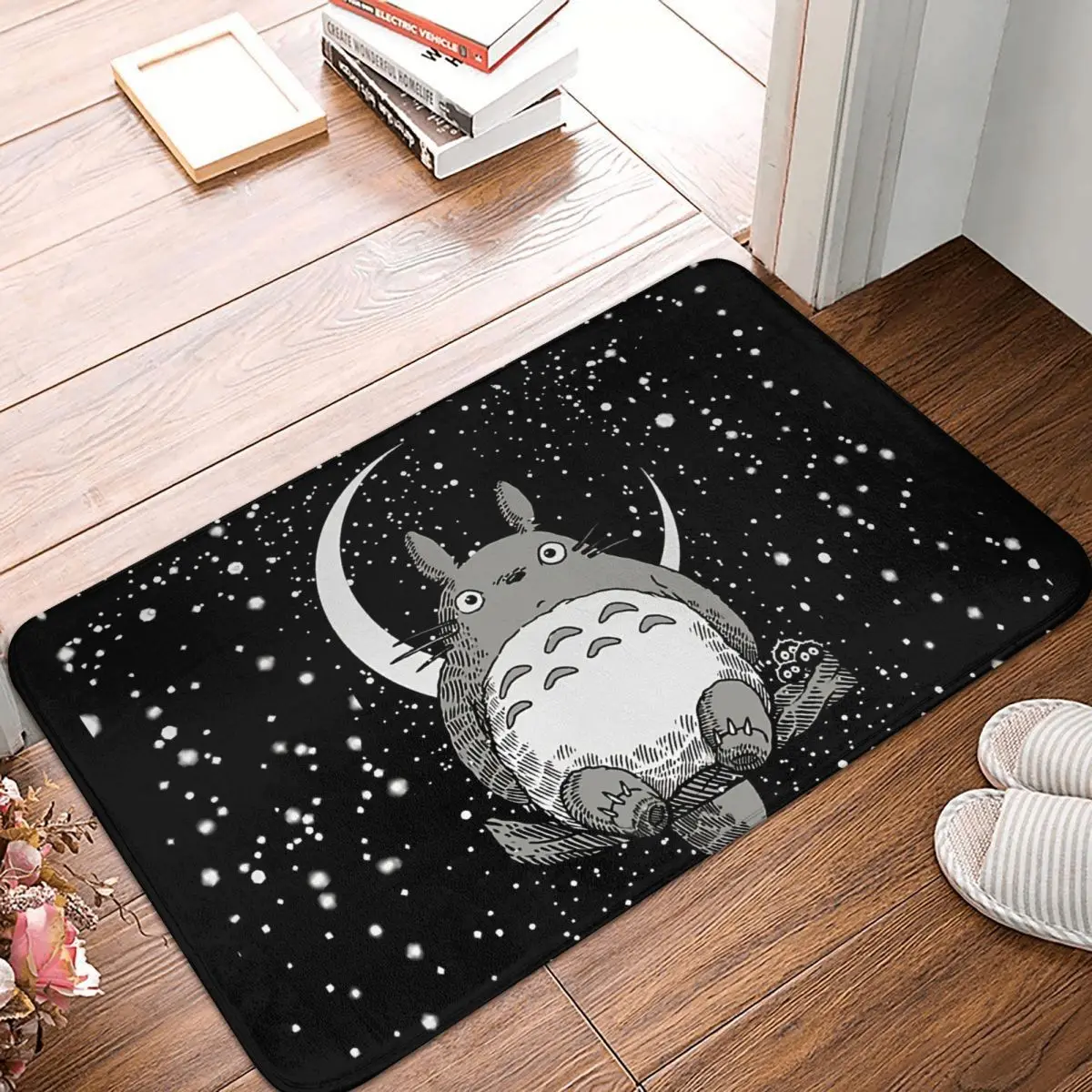 

Totoro Anime Anti-Slip Doormat Bath Mat Moon Balcony Carpet Welcome Rug Indoor Decor