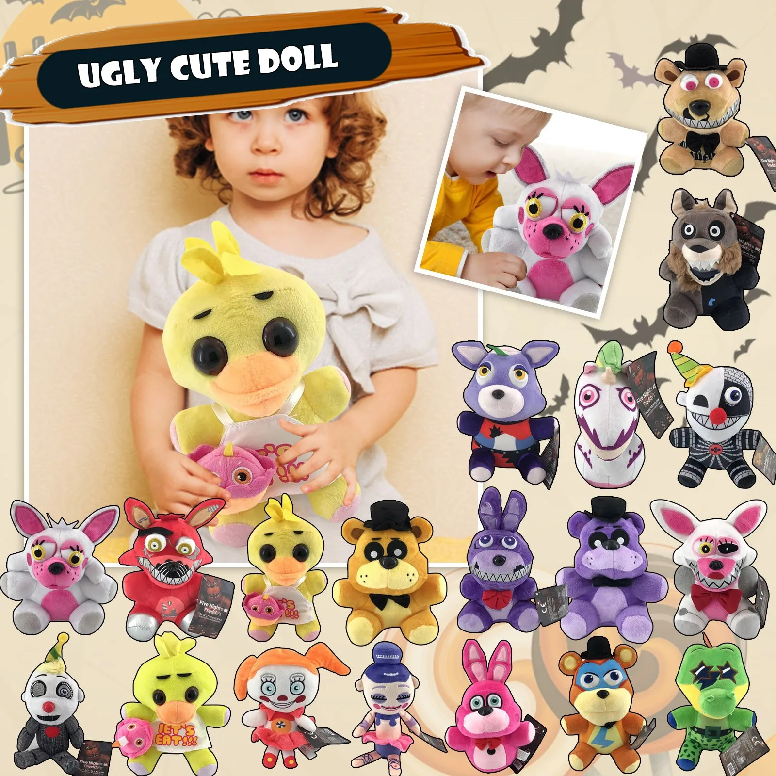 

40 Styles 18cm Fnaf Plush Toys Doll Game Animals Bear Rabbit Foxy Plush Doll Soft Stuffed Toys For Children Kids Birthday Gifts