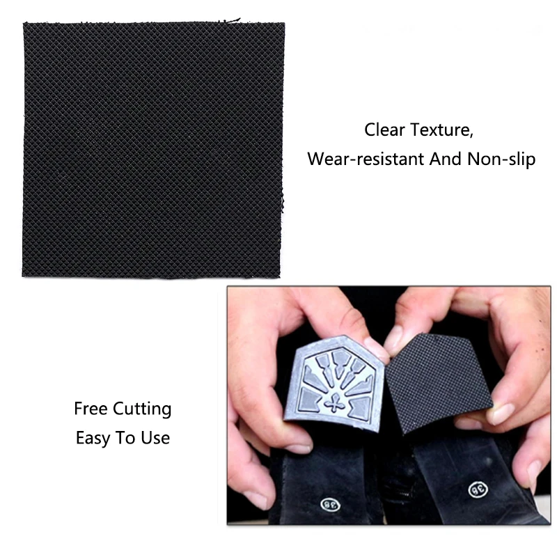 Anti-Slip Rubber Shoe Sole Protector for Sandals High Heels Outsole Patch Replacement Soles for Leather Shoes Repair Material