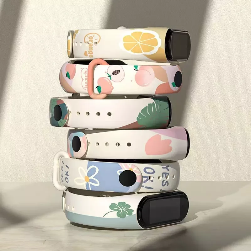 

Strap For Xiaomi Mi Band 4 3 5 6 Wristband Soft Bracelet For Xiaomi Mi Band 4 5 Smart Watches Mi4 Colors Wrist Correa