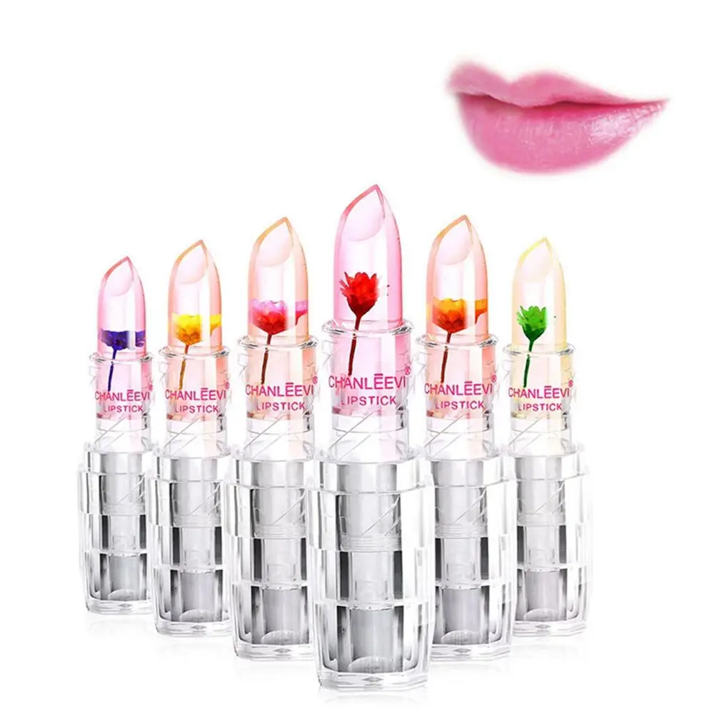

Magic Jelly Flower Color Changing Lipstick Moisturizer Lip Blam Gloss Cosmetic