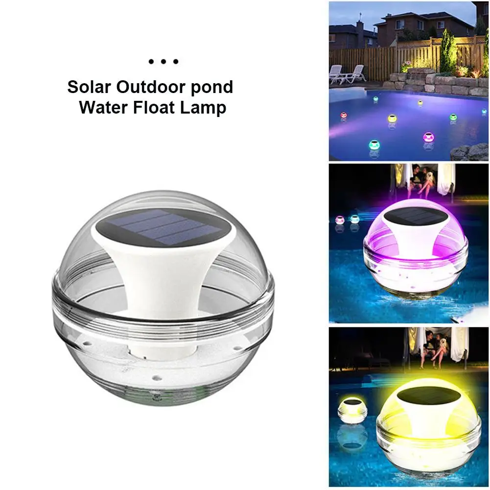 

Solar Water Float Lamp 3 Modes Adjustable Outdoor Waterproof Swimming Pool Night Light For Yard Pond Garden