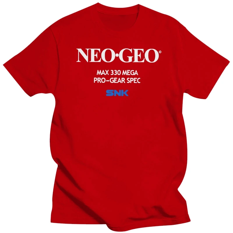 Фото Забавные футболки Fatal Fury Neo Geo Startup Screen, мужская футболка из чистого хлопка с круглым вырезом, классическая футболка, идея подарка, одежда №4