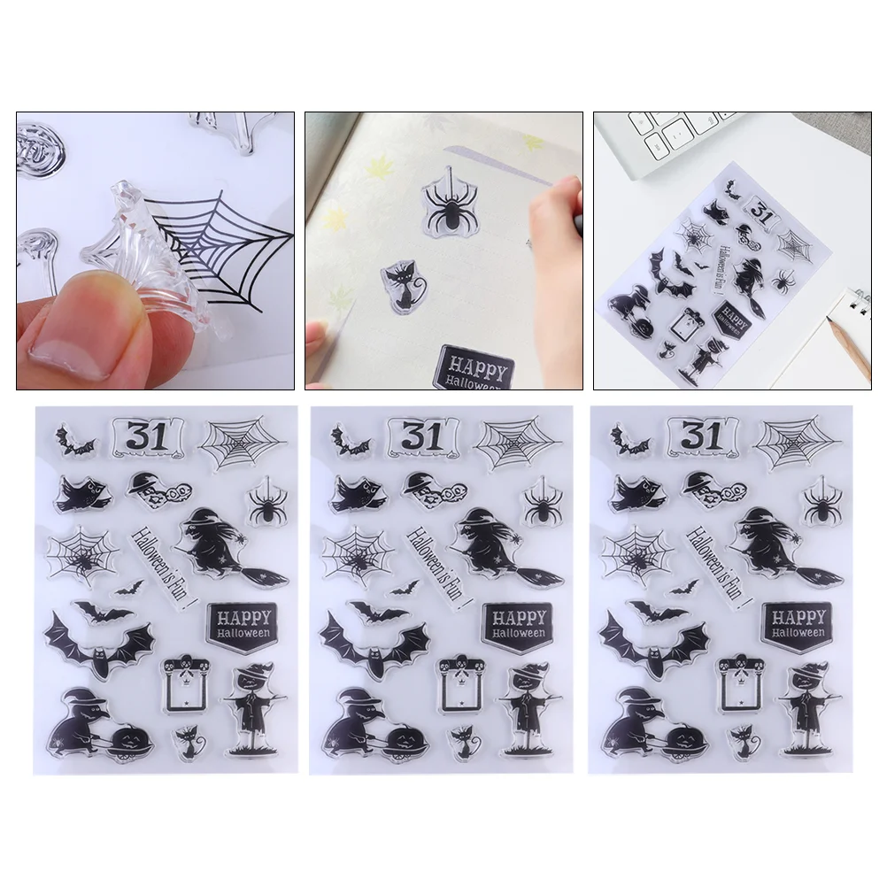 

Stamps Clearstamp Scrapbookmaking Transparent Rubber Sets Custom Diy Set Stickers Embellishments Painting Spide Web Silicone