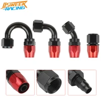 an4681012 swivel hose end fitting reuseable fuel line adapter tube fittings for braided cpe fuel hose red and black