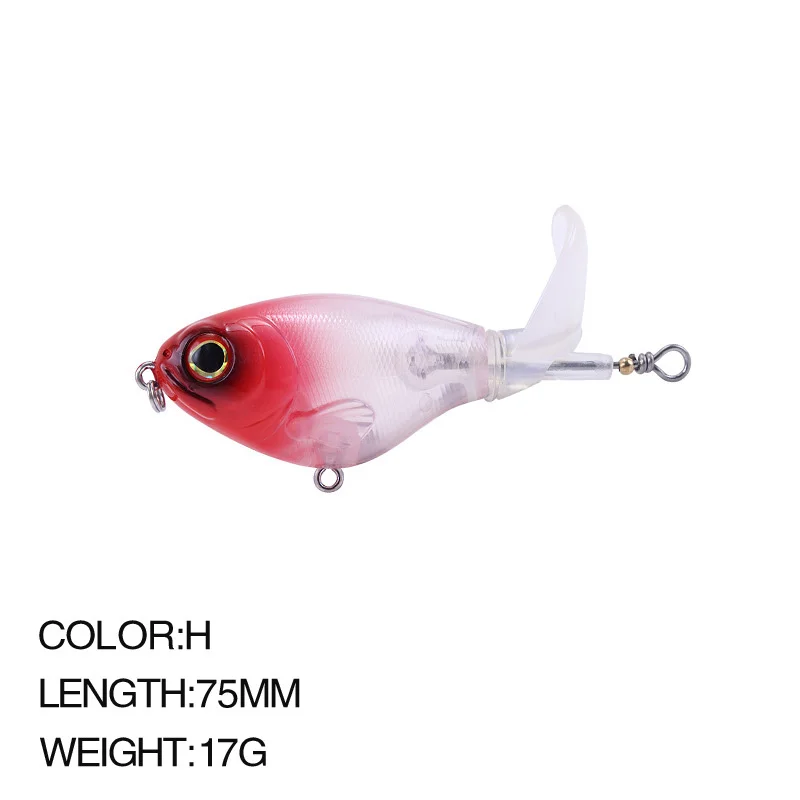 

Whopper Plopper Fishing Lure Topwater Baits Accessories Weights17g 75mm Pesca Saltwater Lures Isca Artificial Pike Fish