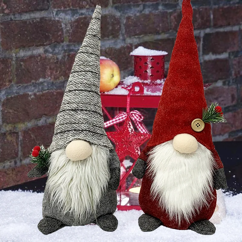 

Christmas Decoration Supplies Home Christmas Ornaments Christmas Gifts Nordic Santa Faceless Doll Plush Toy