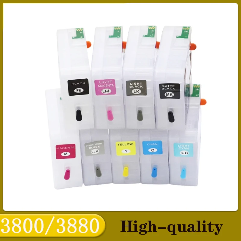 T5801-T5809 для Epson Stylus Pro 3800 3800C 3880 многоразовый картридж с чип-датчиком