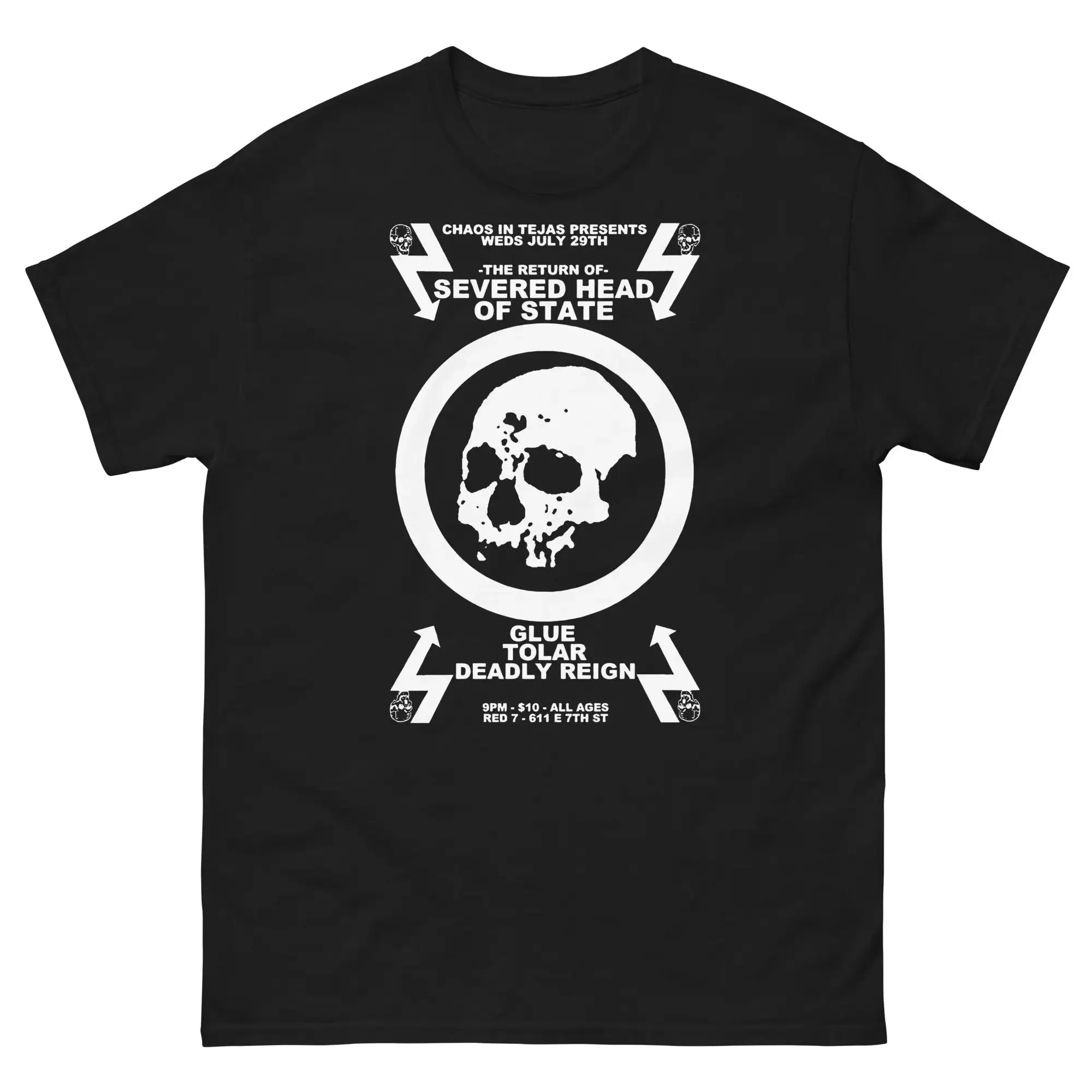 Классическая мужская футболка в стиле панк