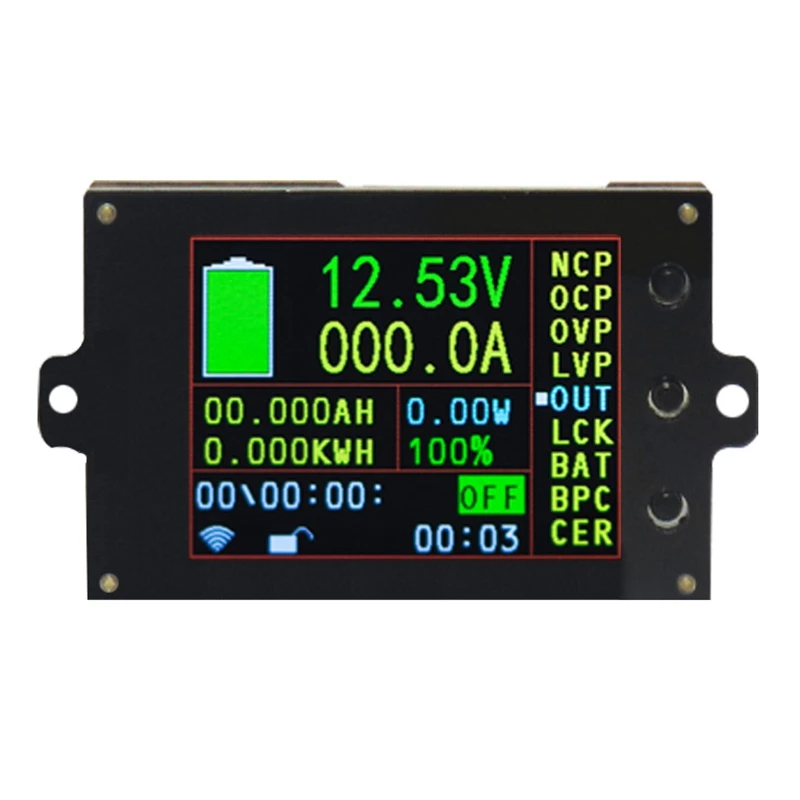 

Беспроводной измеритель напряжения Hall DC 500 в 2,4 а Амперметр дюйма цветной экран тестер емкости детектор мощности