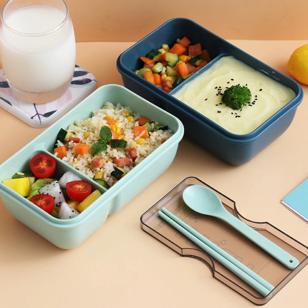 

Bento Box Storage Case Portable Food Storage Container Microwave Heating Lunch Box Household Picnic Salad Holder
