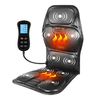 Electric Portable Heating Vibrating Back Massager Chair in Cushion Car Home Office Neck Mattress Pain Relief
