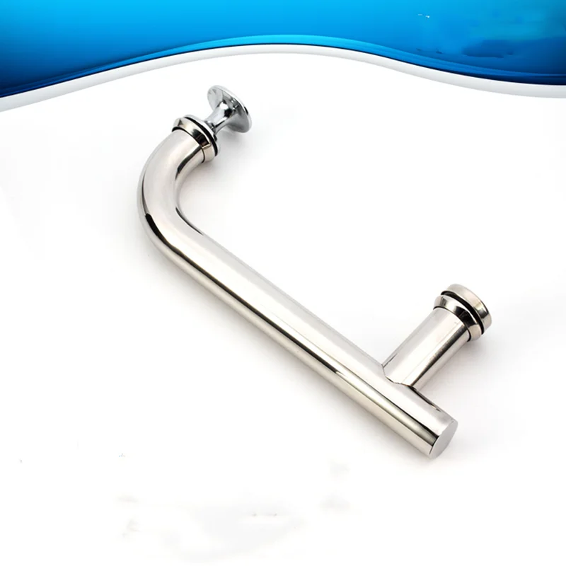 

Shower room door handle toilet push pull glass door handle move door handle stainless steel F-type single side 145mm(XYLS-021)