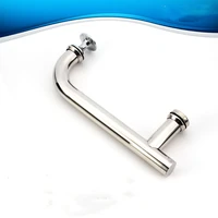 shower room door handle toilet push pull glass door handle move door handle stainless steel f type single side 145mmxyls 021