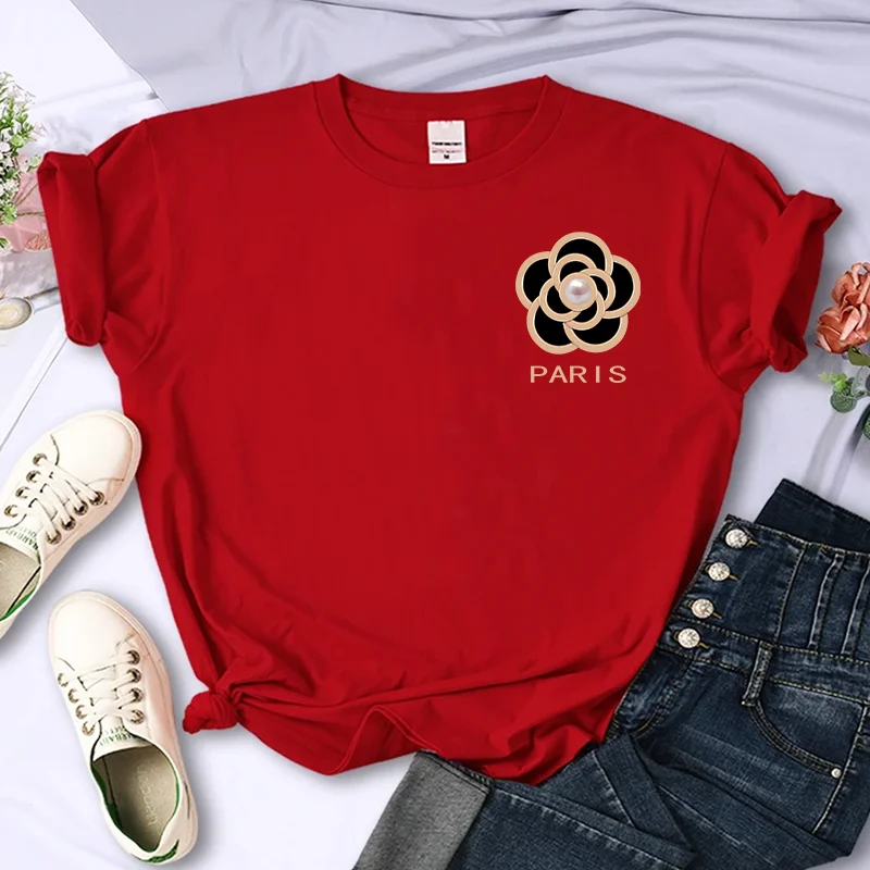 Футболка женская оверсайз с цветочным принтом