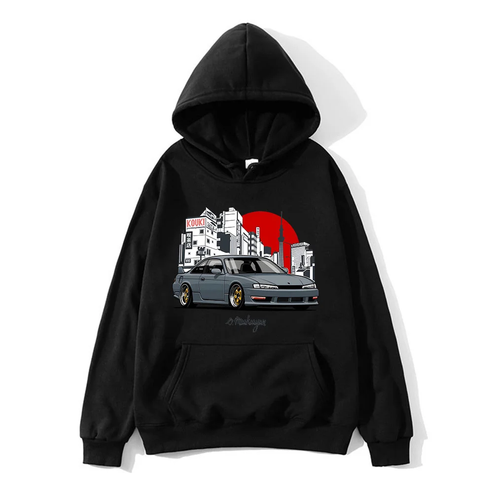 

Anime Initial D JDM Automobile Hoodies Racing Car Mazda RX7 Men/Women Tops Hoodie Streetwear Sweatshirts Fashion Japanese Anime