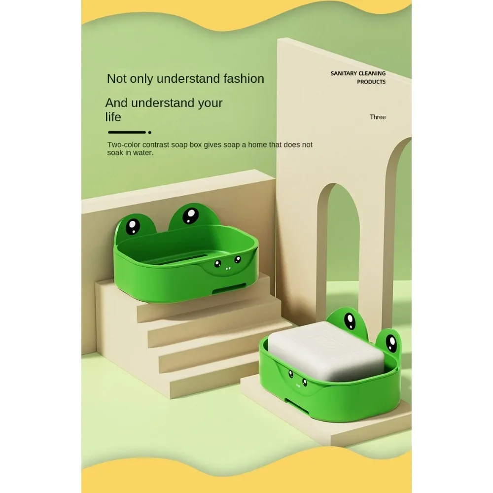 Настенная Коробка для мыла в ванную комнату без сверления милая мультяшная