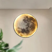 modern luxury wall lamp led creative planet art decor bedroom bedside lamp living room background lamp wall aisle indoor lamp