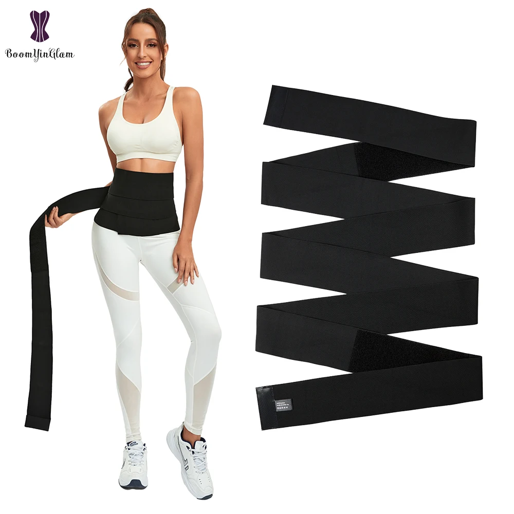 

4m Bandage Wrap Waist Trainer For Women Lower Belly Fat Waist Wraps For Stomach Wraps Postpartum Sauna Belt
