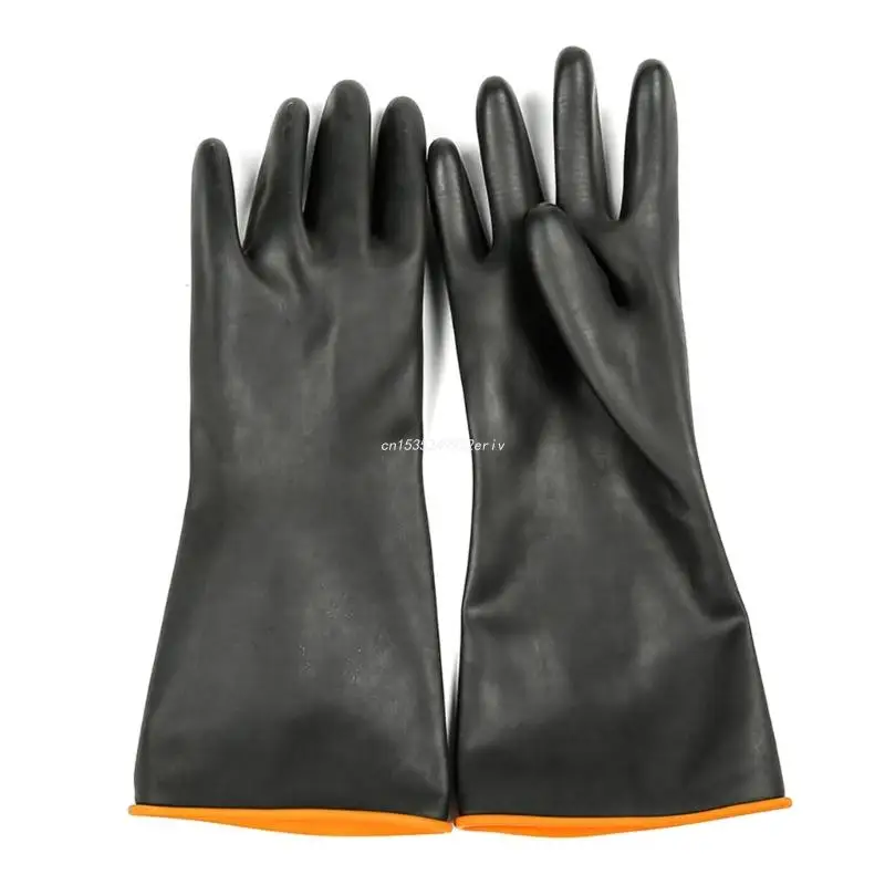 

Защитные Водонепроницаемые резиновые перчатки, устойчивые к сильным кислотным щелочам и маслам, длина 360 мм