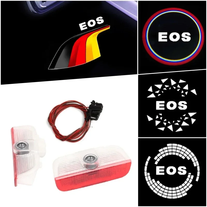 2 шт. лампы с логотипом приветствия двери автомобиля для Eos 2008-2015 2010 Ghost Projector