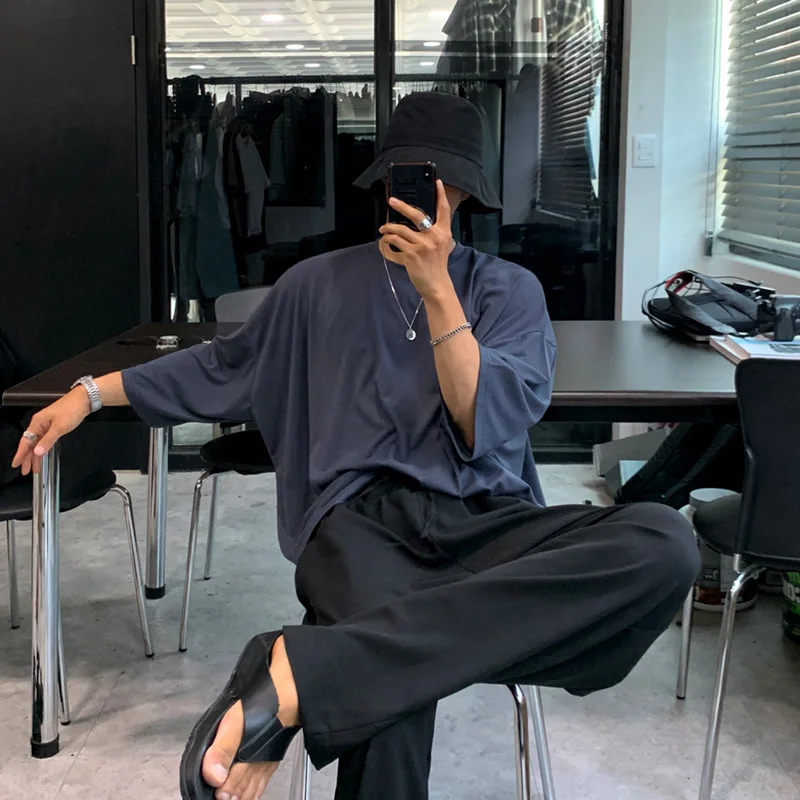 

Футболка мужская однотонная с коротким рукавом, 2023 хлопок, V62