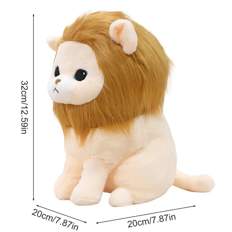 Плюшевое животное в виде льва плюшевое интерактивное и обучающее игрушка милый