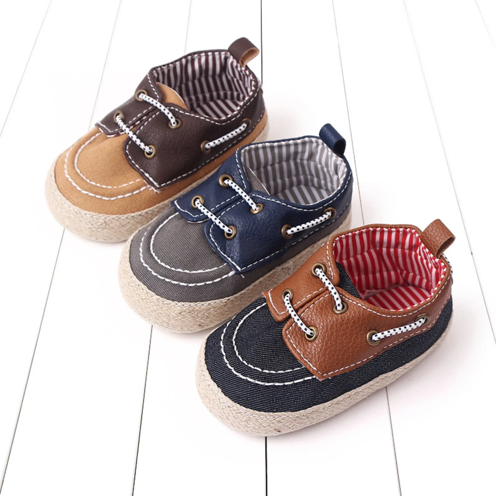 

2023 Toddler First Walkers Infant Newborn Baby Boy Girl Soft Sole Anti-slip Shoes Sneaker Prewalker Patchwork Shoes 0-18M