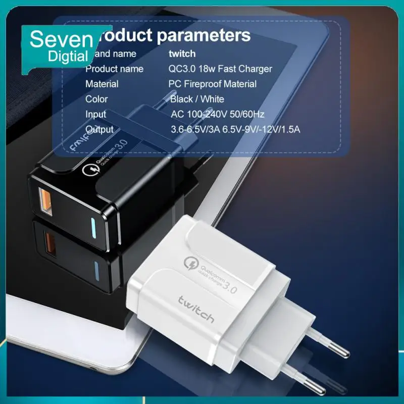 

Overheat Protection Wall Charger Low-temperature Safe Charging Usb C Charger Nine-fold Intelligent Defense Qc3.0 Charger