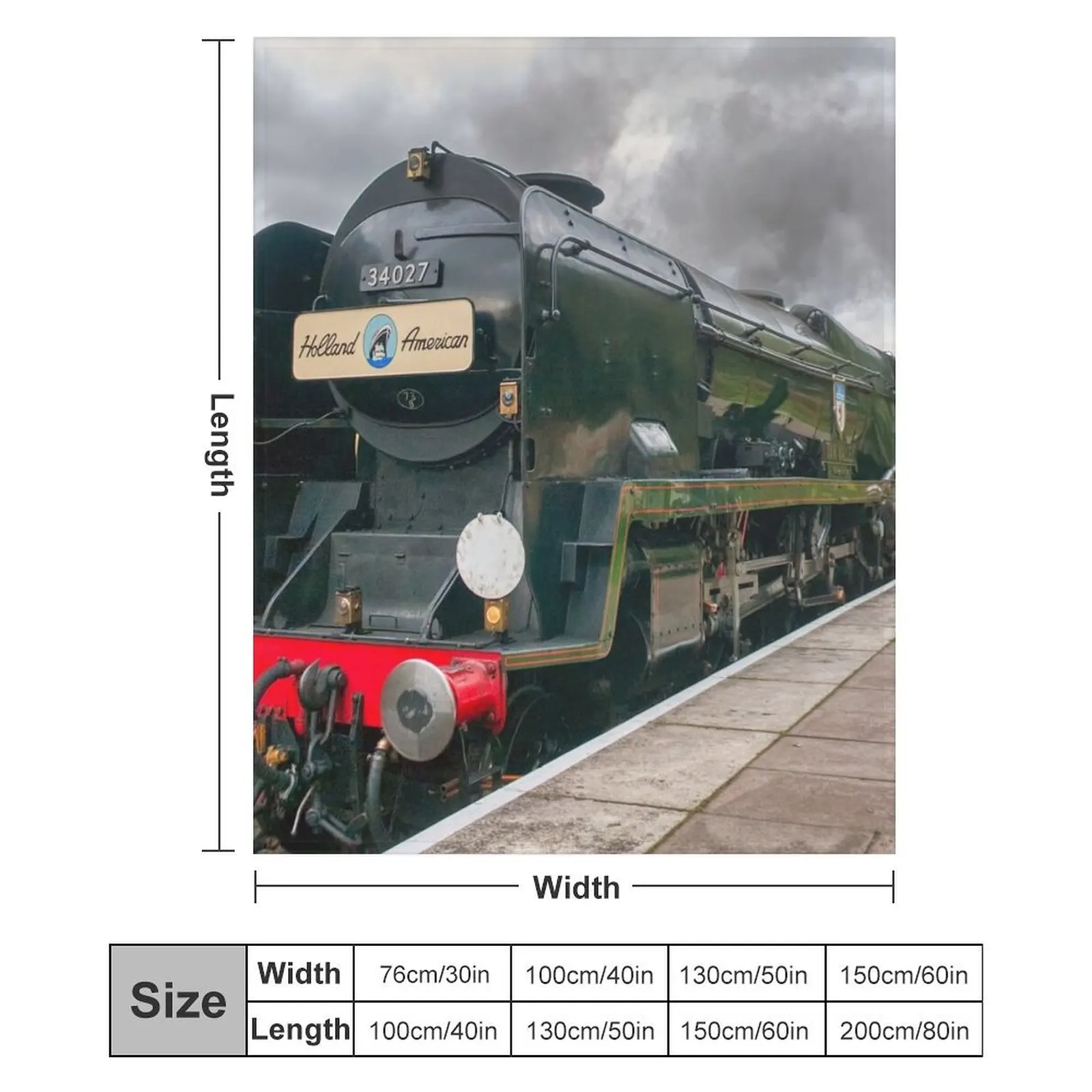 The Boat Train - 34027 Одеяло Taw Valley для детских причесок Очень большие одеяла