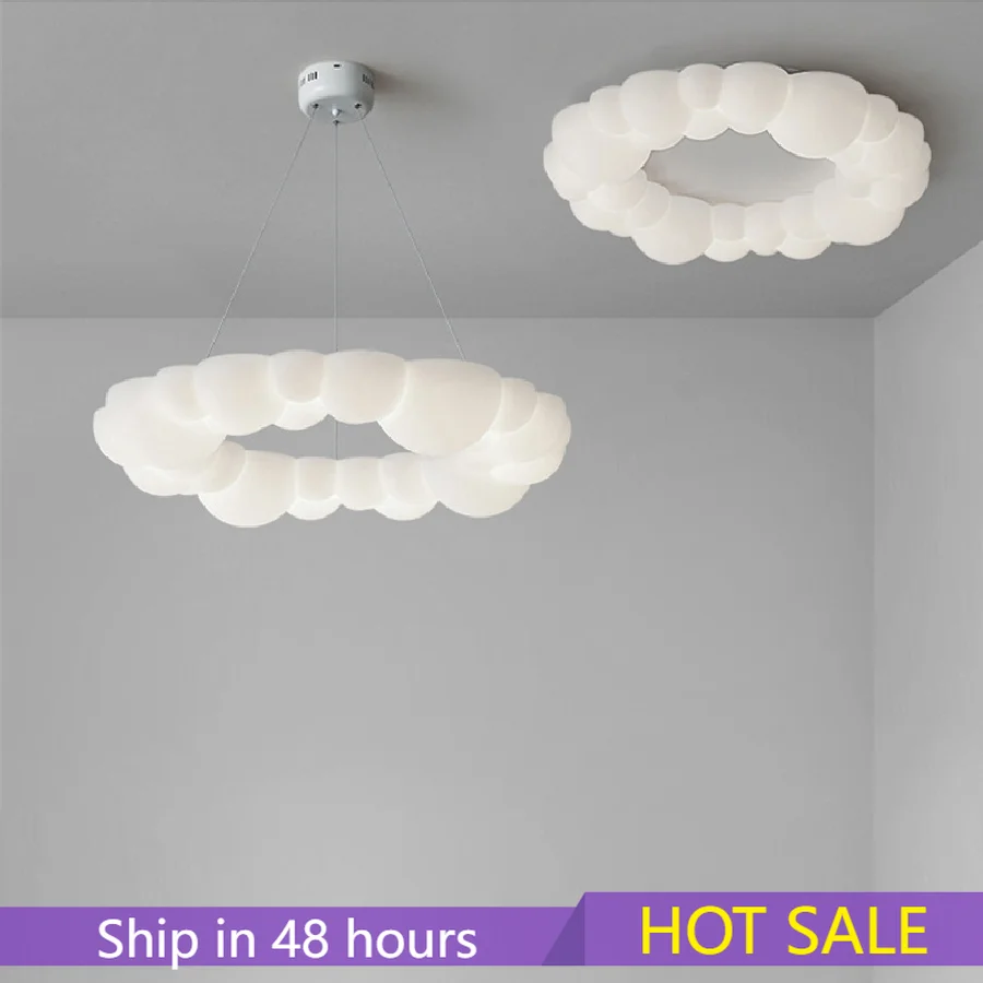 

Nordic Minimalist Creative Clouds Led Pendant Lights Lustre Living Dining Room Home Decor Bedroom Ceiling Hanging Light Fixture
