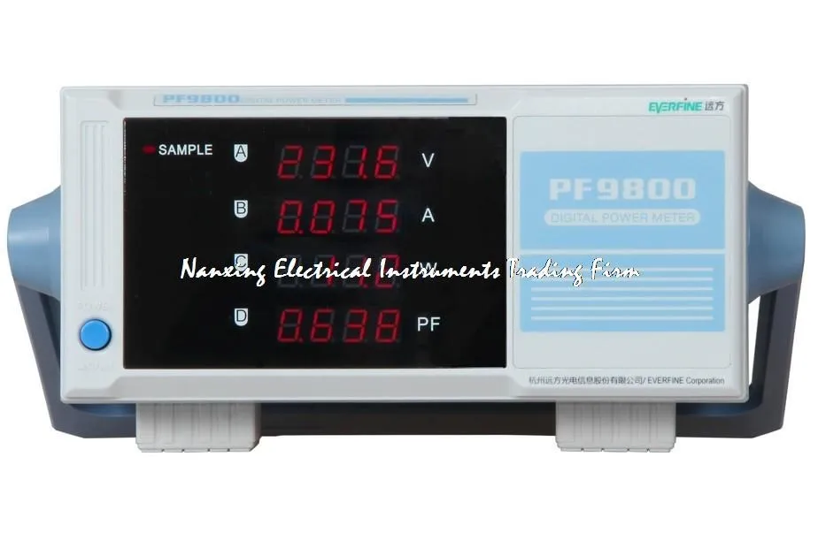 

Цифровой измеритель мощности Everfine PF9800, 600 В, 20 А