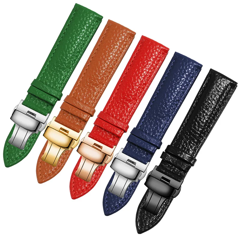 General Replacement Strap 12/13/14/15/16/17/18/19/20/21/22/23/24 mm Men And Women Leather Watchband