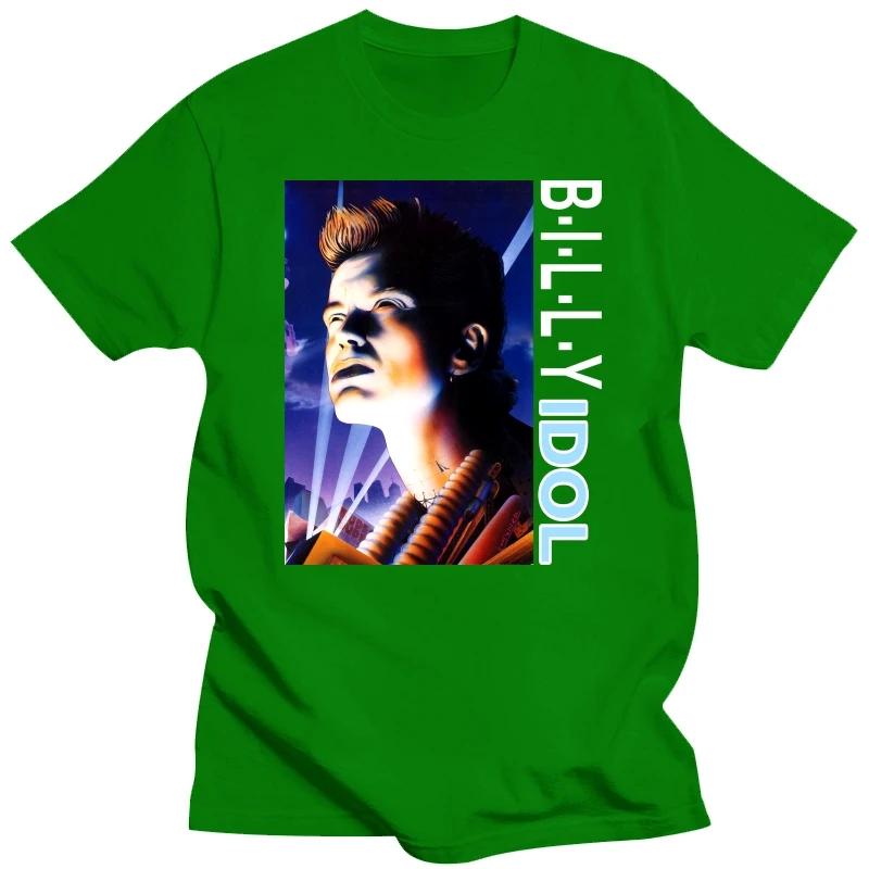 Винтажная рубашка Billy Idol 90s Size X Large vtg черная футболка рок-группы Sz XL (Bon Jovi Van Halenhard