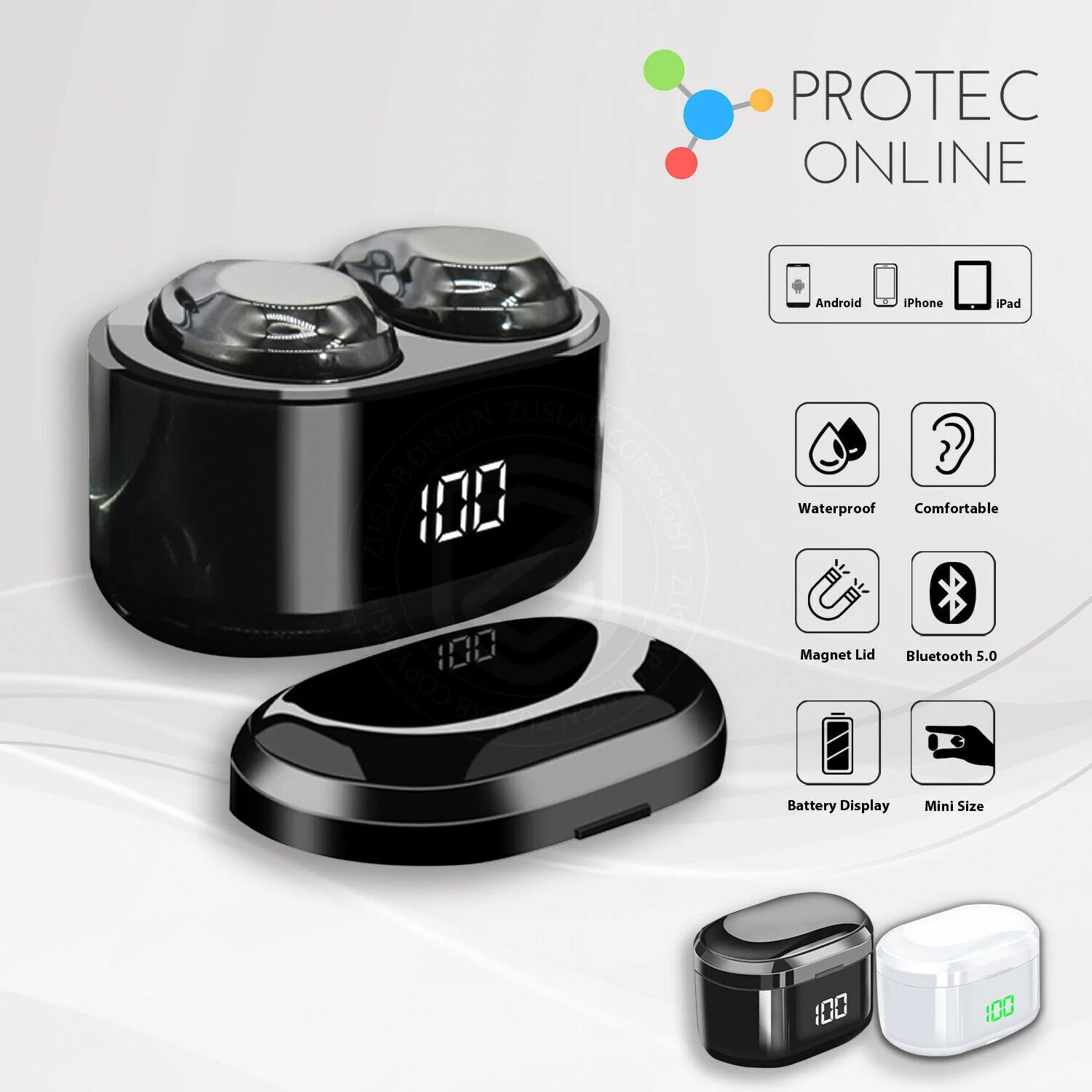 

Wireless Bluetooth Earphones Headphones Earbuds Sport Gym for iPhone
