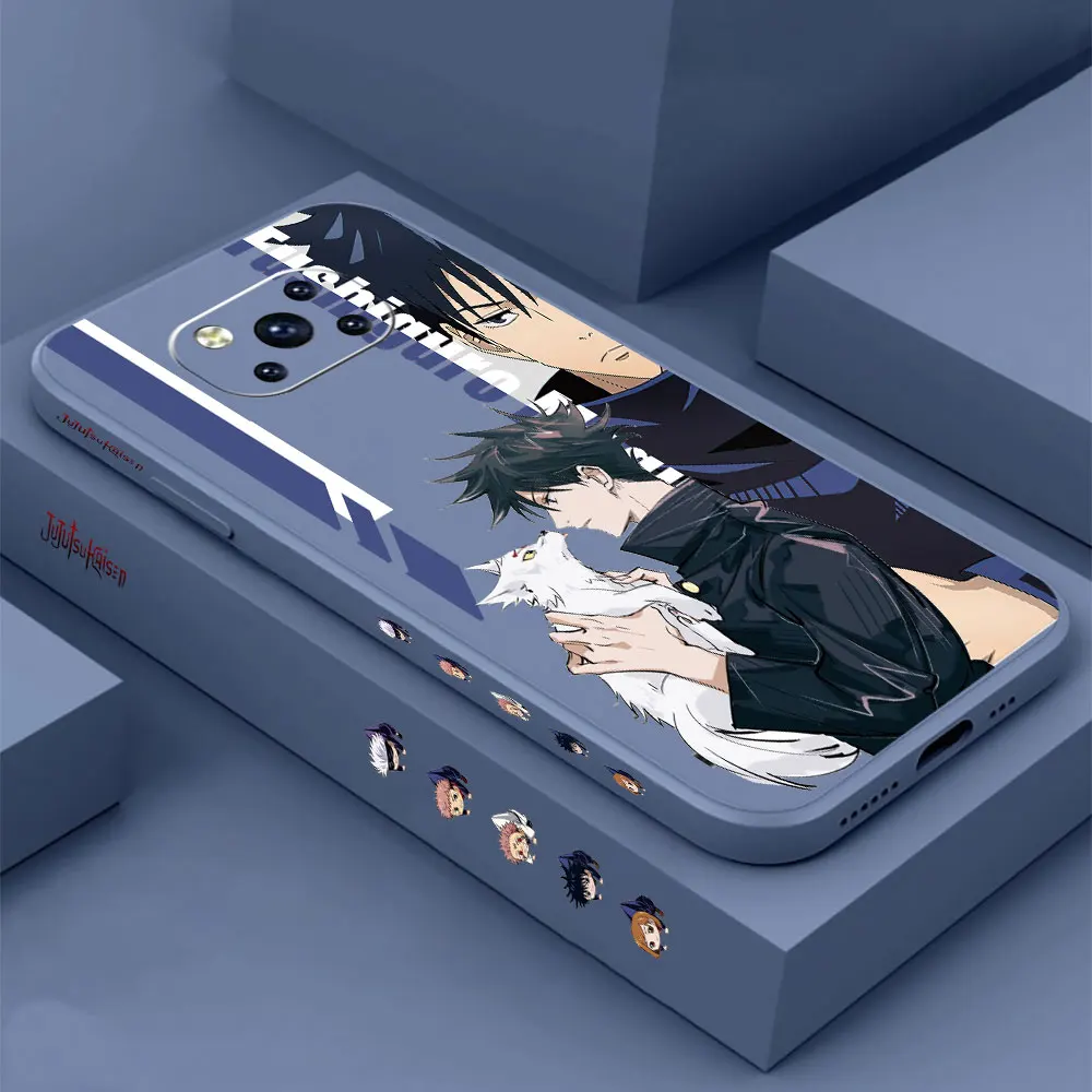 

Jujutsu Kaisen Fushiguro Megumi Case For Xiaomi Mi Poco M4 M3 X3 X2 F3 GT CC9 CC9E 8 6X 9 A3 A2 Mix X4 X3 X2 X2S Pro Lite Cover