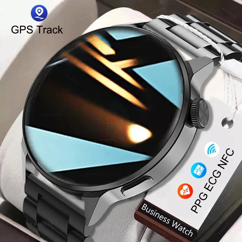 

2022 NFC Smart Watch Mens GPS Movement Track Sports Watches Women Wireless Charging Bluetooth Call ECG Smartwatch Support Hebrew