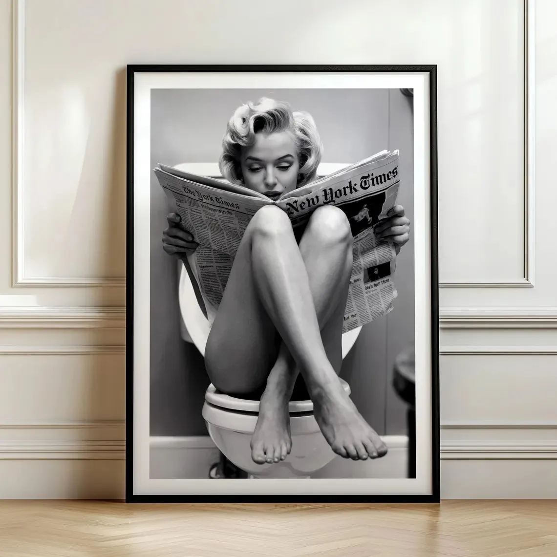 Художественный постер WJWANG современный черно-белый