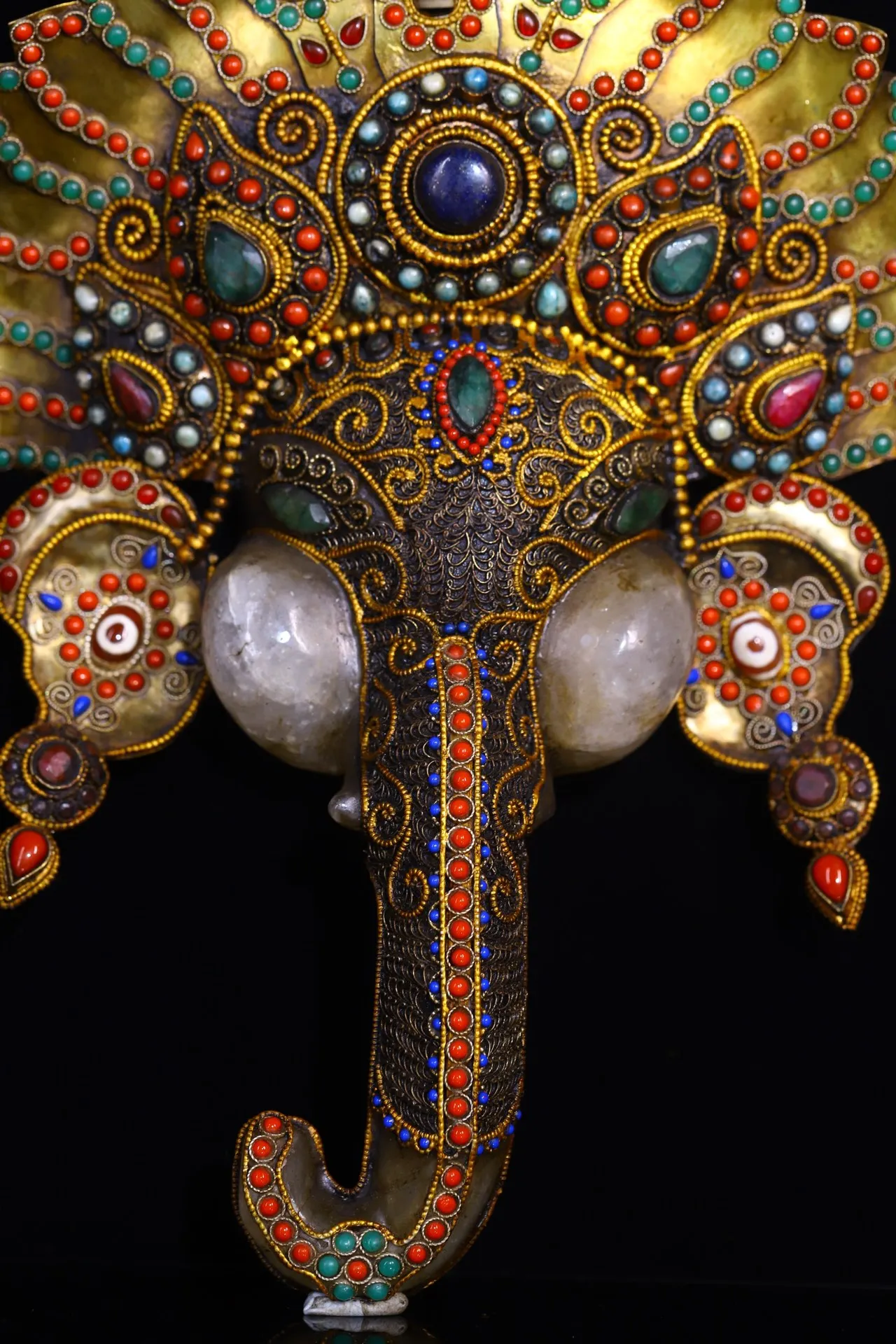 Коллекция тибетских храмов 12 дюймов старый натуральный кристалл обрамление в