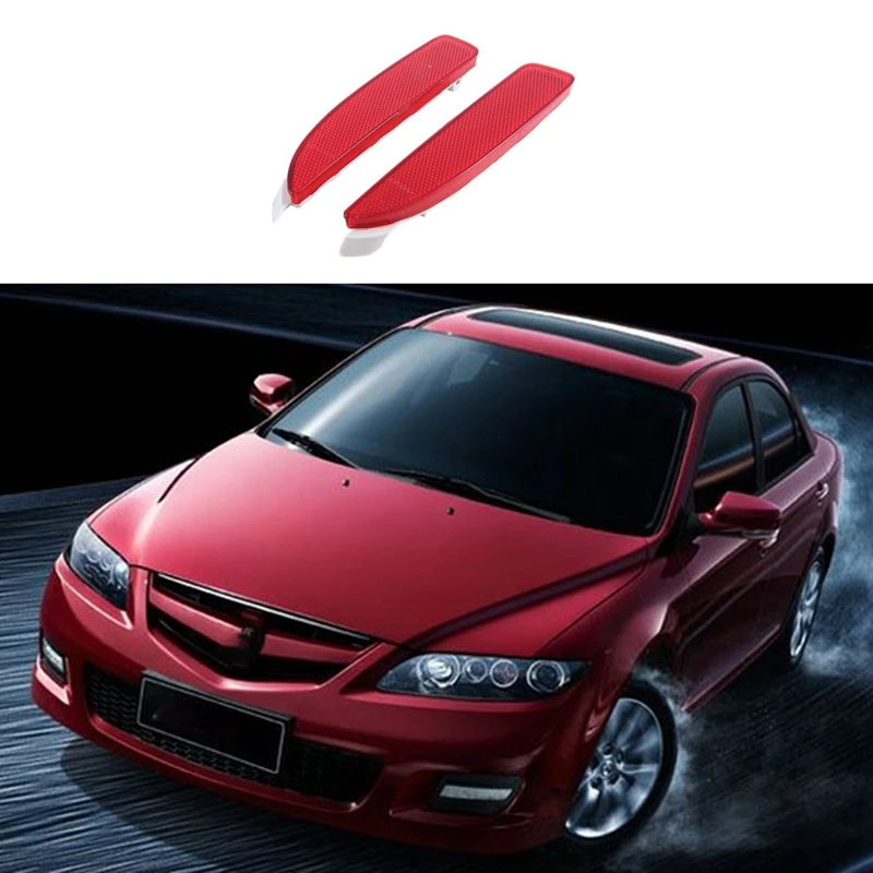 Автомобильный отражатель заднего бампера светоотражающая панель детали для Mazda6