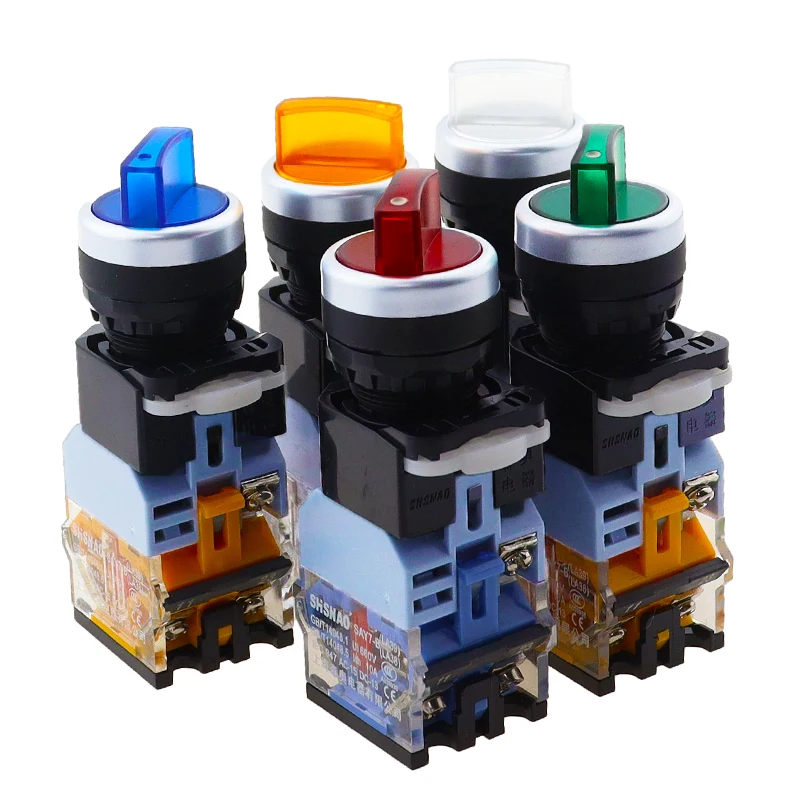 1 шт. светодиодный кнопочный переключатель с лампой 22 мм