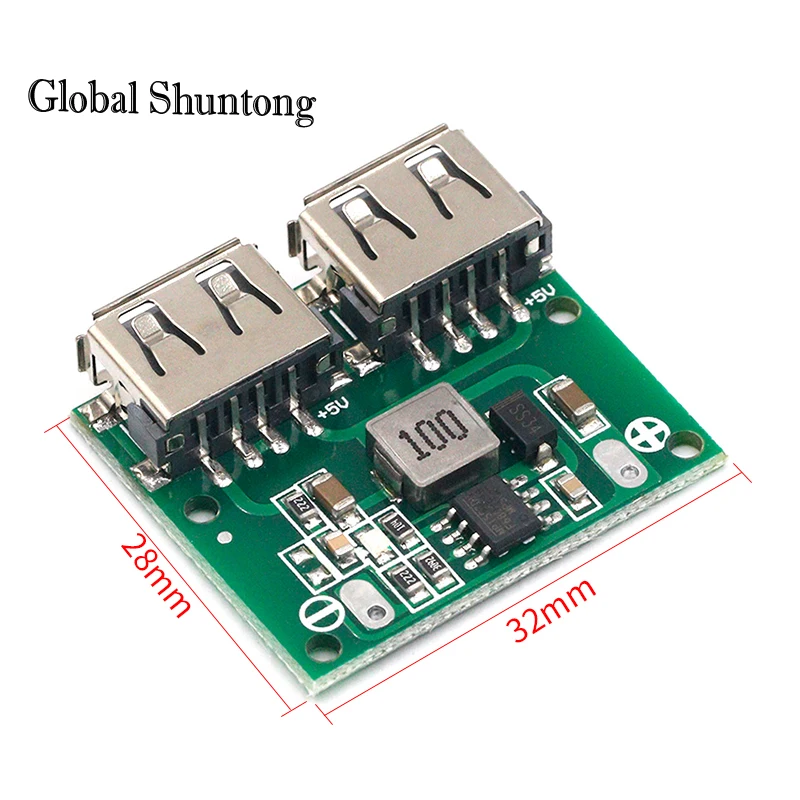 

10pcs Power Module 9V 12V 24V To 5V DC-DC Step Down Charger Dual USB Output Buck Voltage Board 3A Car Charge Charging Regulator