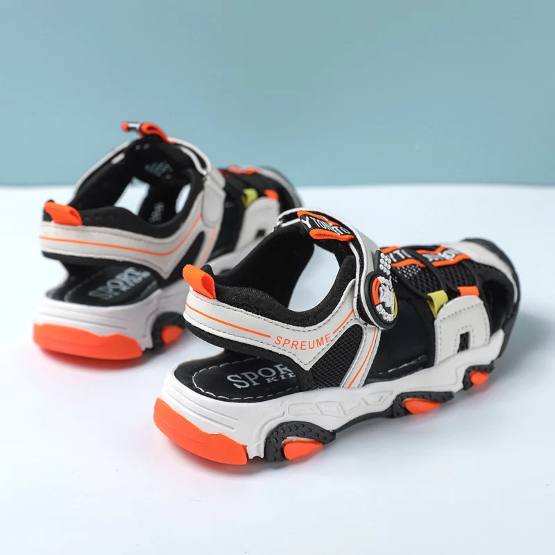 Сандалии для мальчиков 2022 дизайнерские детские летние пляжные туфли