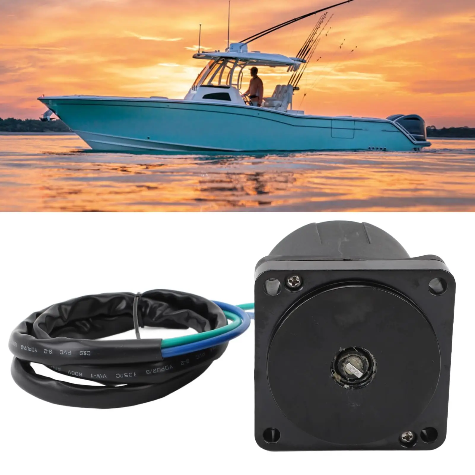 Двигатель наклона совместимый с подвесным мотором OMC Evinrude Johnson 2-Wire 50HP-225HP 434495 434496