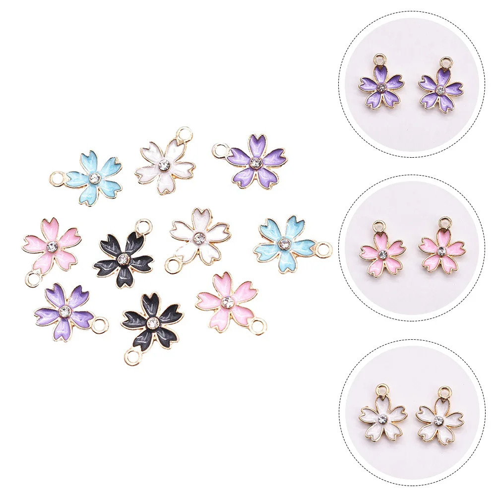 

Metal Flower Charm Cherry Blossom Pendant Charms Bracelet Accessories